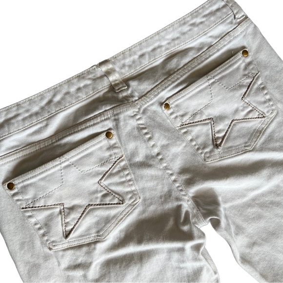 🌟SOLD🌟Y2K Ellemenno White Star Jeans - Picture 2 of 5